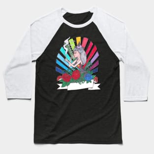Rainbow Wicked Witch Baseball T-Shirt